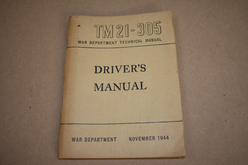 TM 21-305 Driver's manual