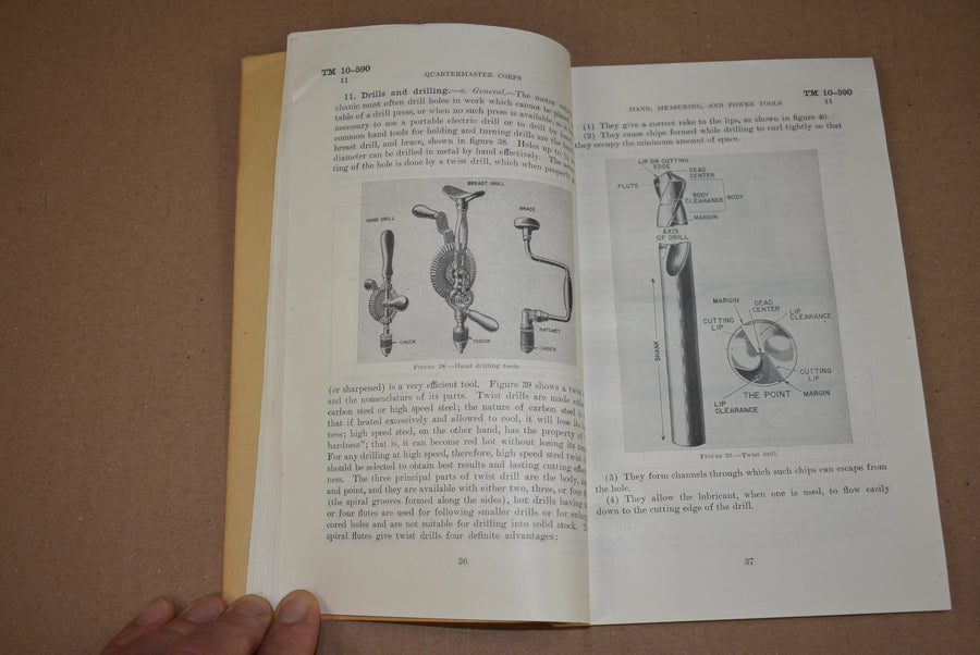 TM 10-590 Hand, Measuring, and Power Tools