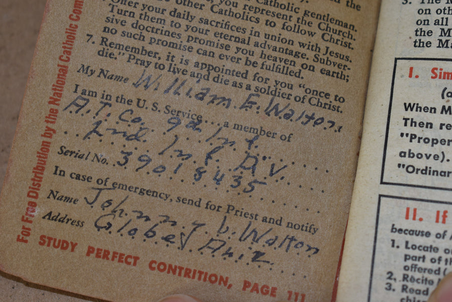 My Military Missal, identifié