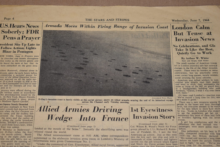 Journal Stars and Stripes du 7 juin 1944