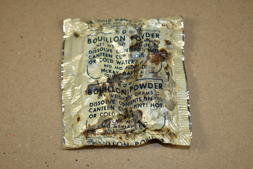 Sachet de poudre de bouillon de la ration K