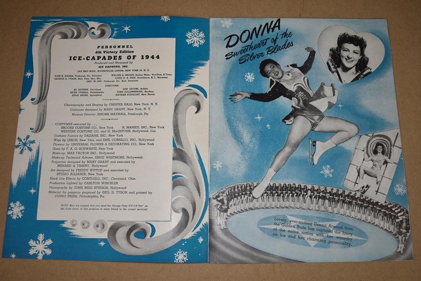 Ice-Capades livret programme de 1944