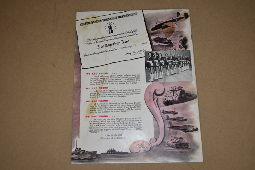 Ice-Capades livret programme de 1944