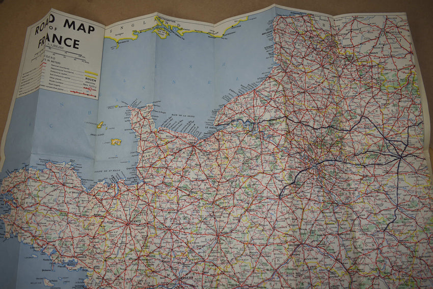 Carte routière de la France