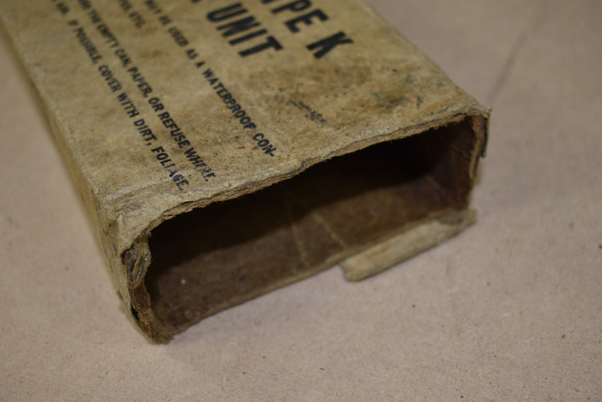 Boîte de ration K vide