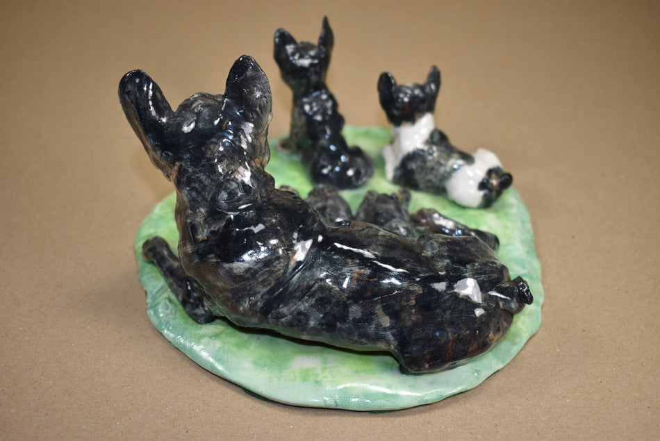 Figurine bouledogue français