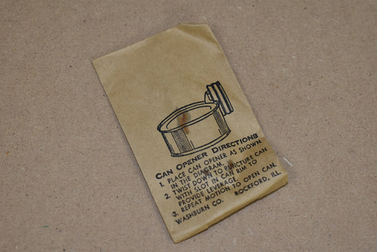 Ouvre-boîte P-38,  Washburn Co.