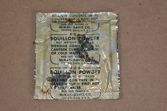 Sachet de poudre de bouillon de la ration K