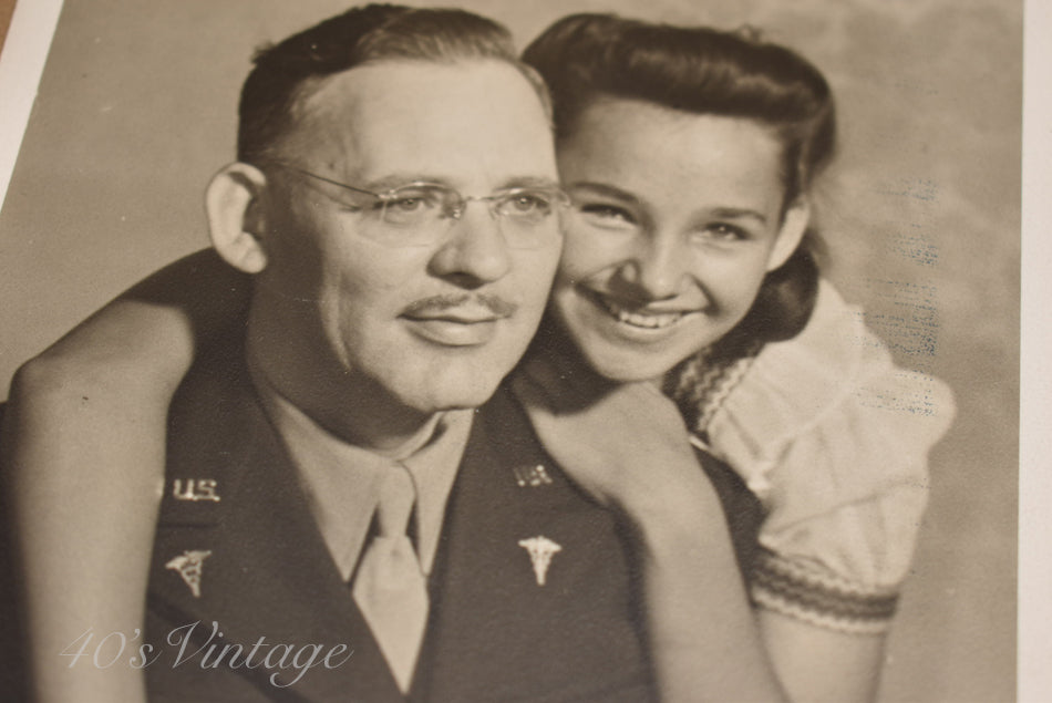 Photo du médecin militaire avec sa chérie