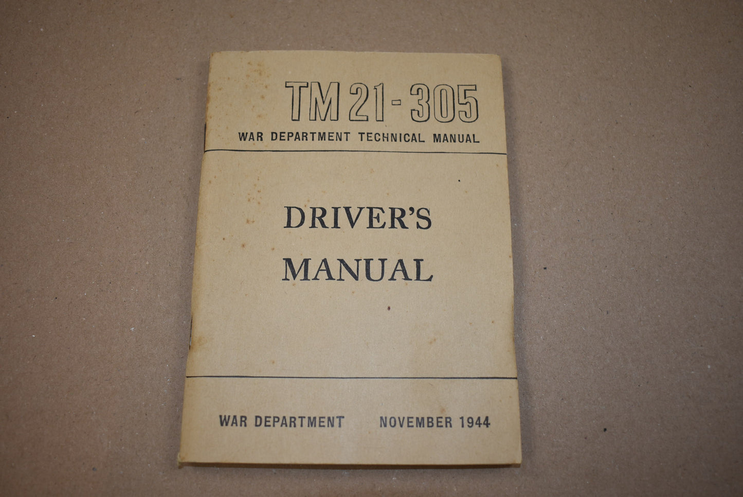 TM 21-305 Driver's manual
