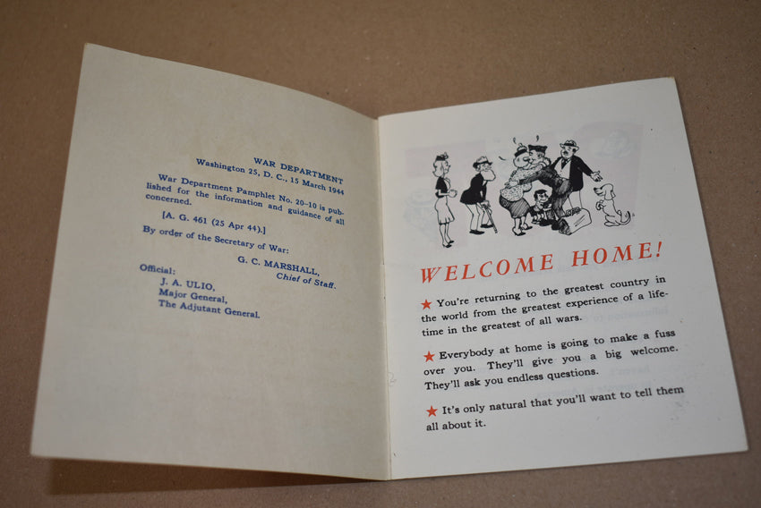 Livret War Department Pamphlet n° 20-10