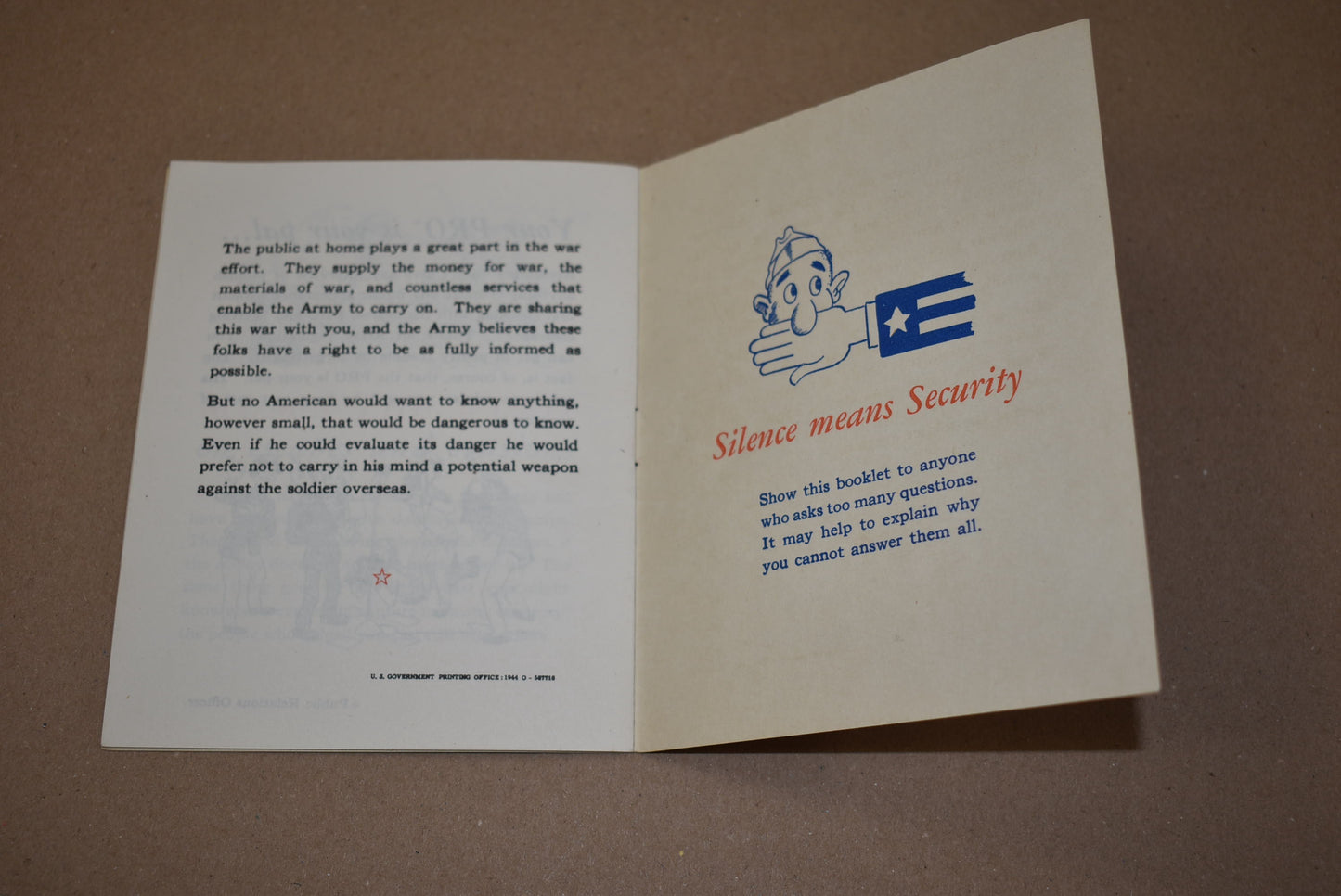 Livret War Department Pamphlet n° 20-10