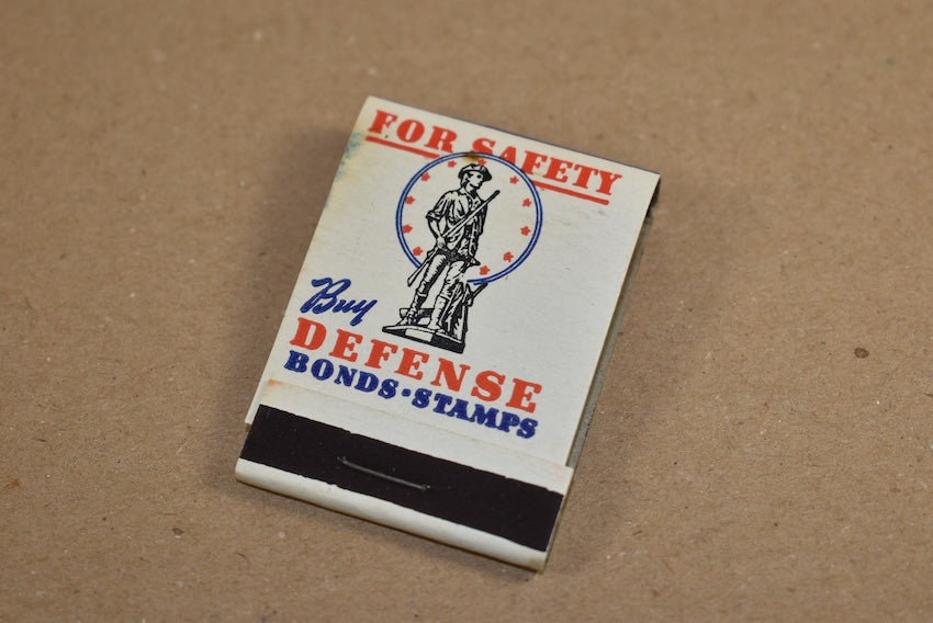 Pochette d'allumettes Defense Bonds-Stamps