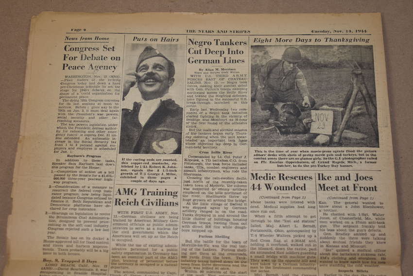 Le Stars and Stripes 14 Novembre 1944