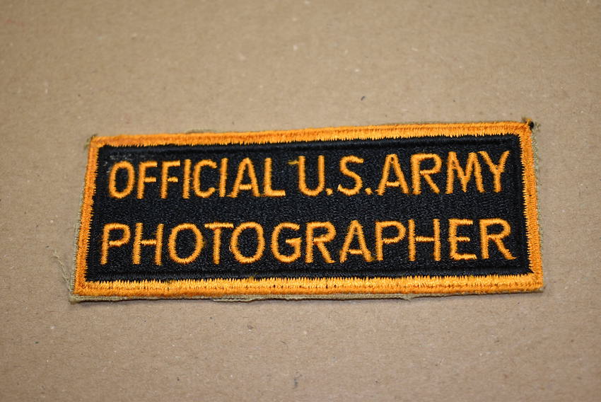 Official US Army Photographer patch