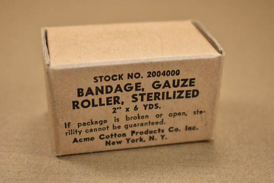 Bandage rouleau de gaze