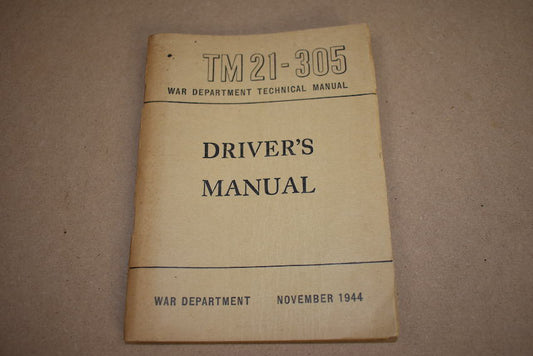 TM 21-305 Driver's manual