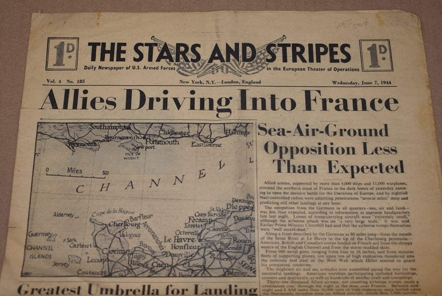Journal Stars and Stripes du 7 juin 1944