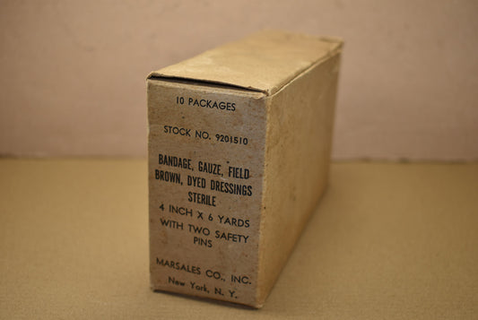 Boîte vide d'emballages de pansements