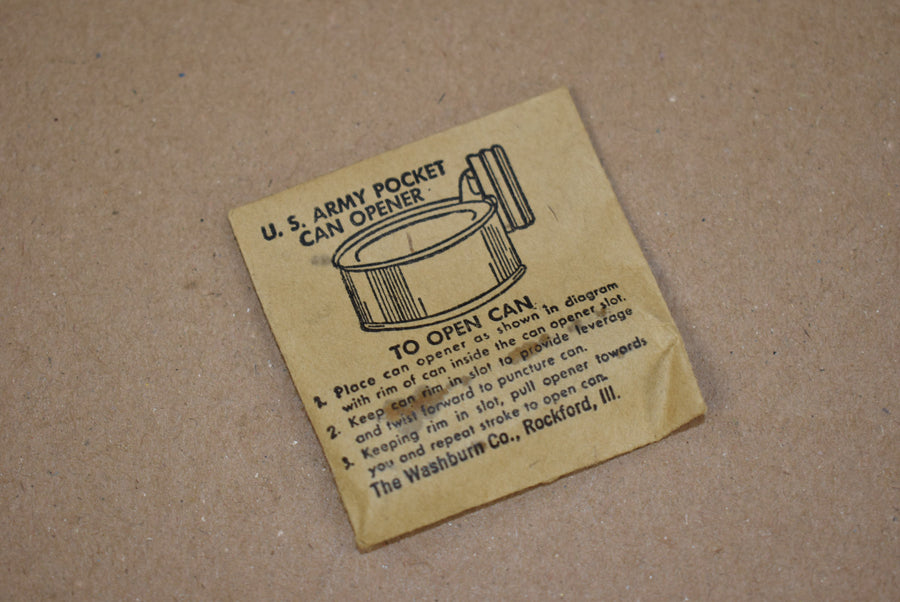 Ouvre-boîte P-38, The Washburn Co.