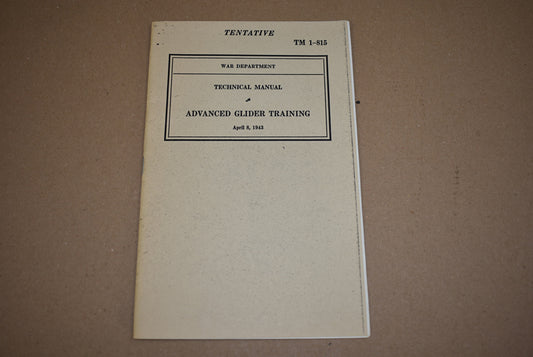 TM 1-815 Advanced Glider Training
