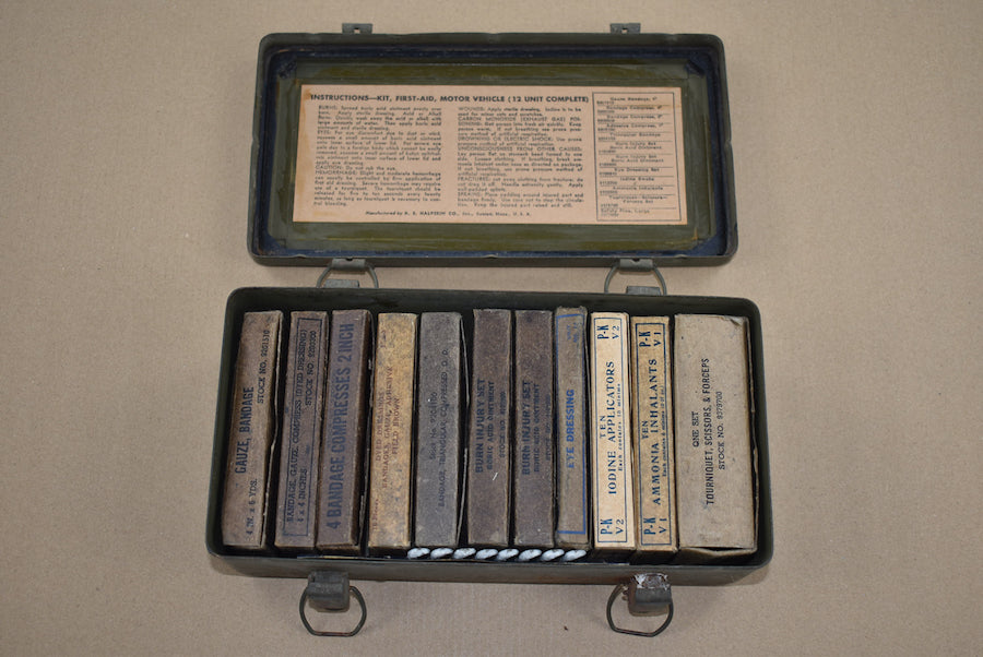 Boîte de premiers secours, 12 unités, pour véhicule, pleine