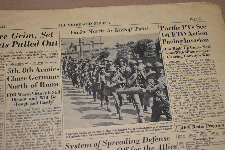 Journal Stars and Stripes du 7 juin 1944