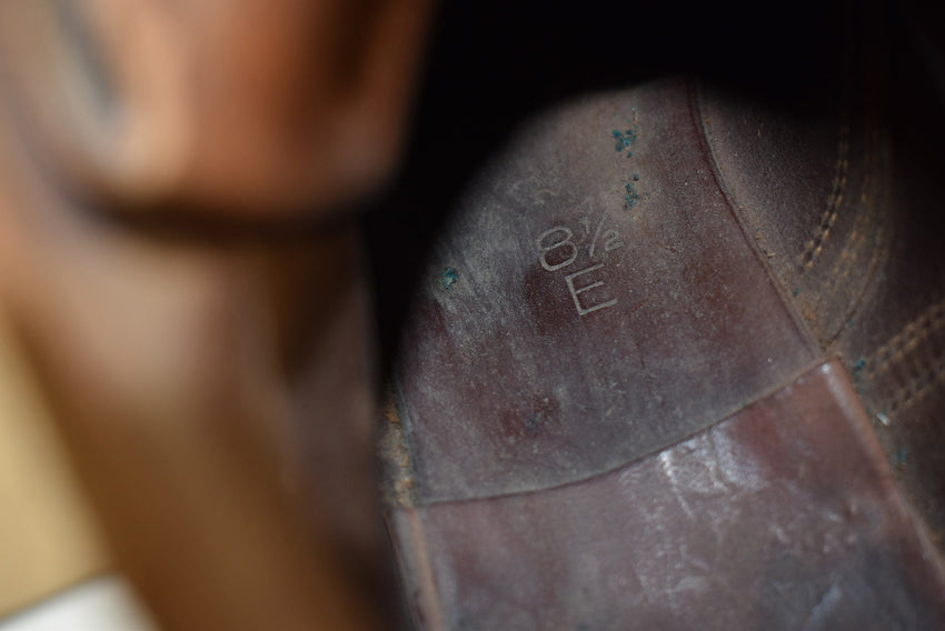 Brodequins en cuir tourné