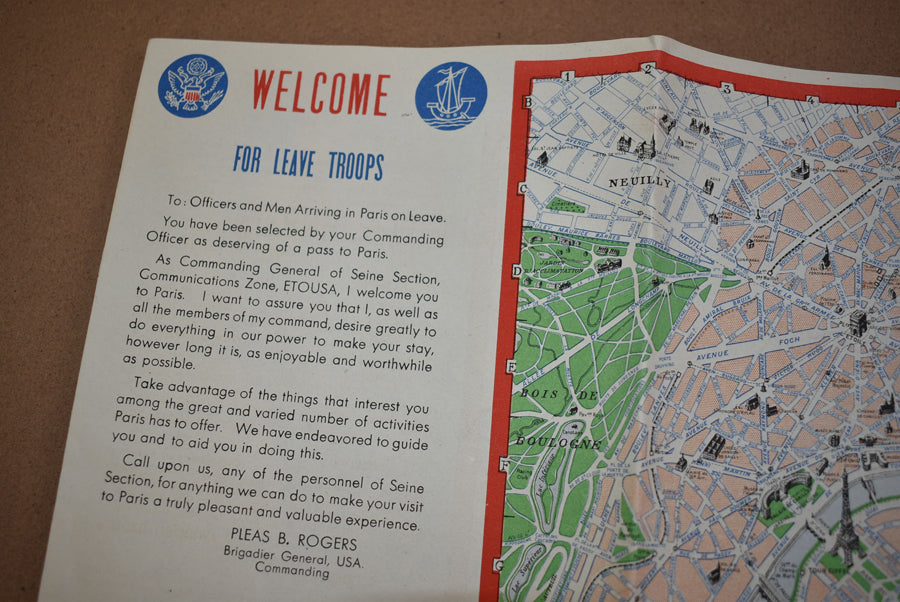 Paris, guide pour les troupes en permission