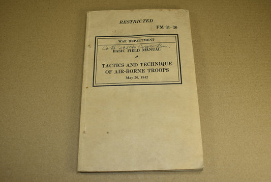 FM 31-30 Tactics of Air-Borne Troops