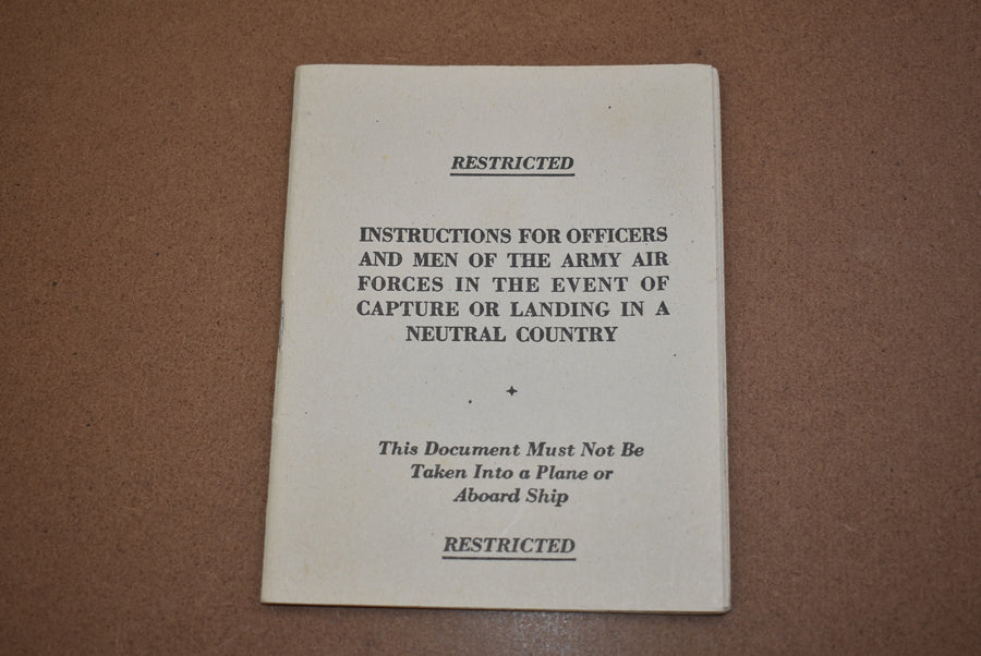 Livret Instructions USAAF