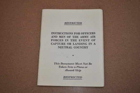 Livret Instructions USAAF