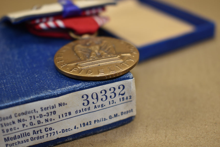 Médaille Good Conduct numérotée