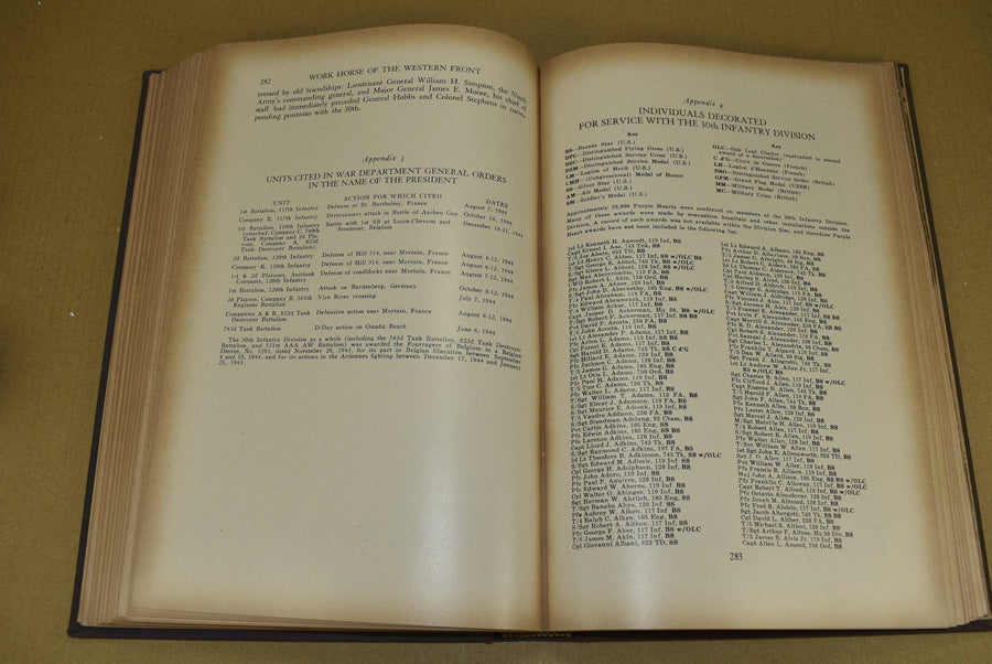 Livre 30e division d'infanterie