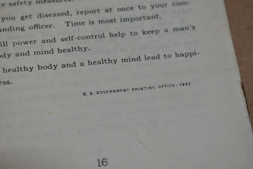 Dépliant Sex, Hygiene and General Disease