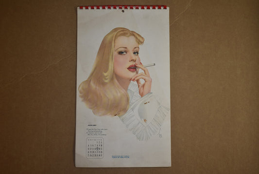 Calendrier Pin-up de Varga de 1942