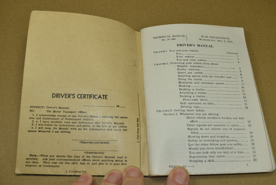 TM 10-460 Driver's manual