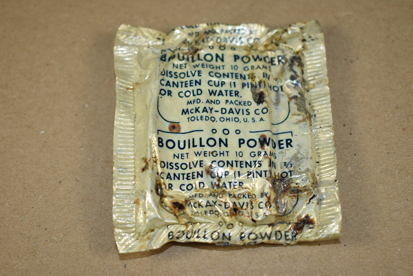 Sachet de poudre de bouillon de la ration K