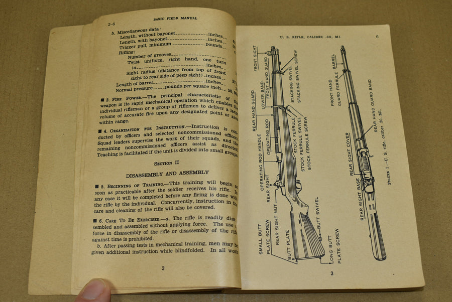 FM 23-5 U.S. Rifle, Caliber .30, M1