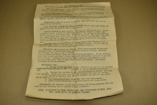 Brochure de Aeronautic First Aid Kit