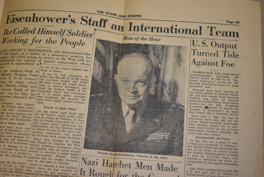 Journal Stars and Stripes du 8 mai 1945