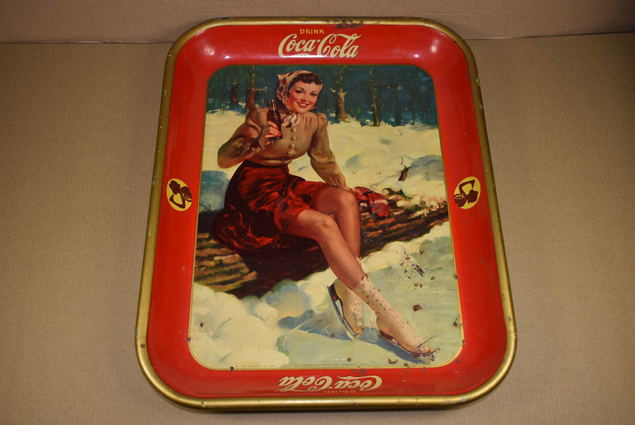 Plateau en acier Coca Cola