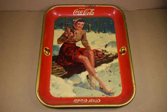 Plateau en acier Coca Cola