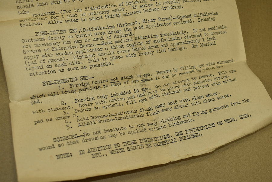 Brochure de Aeronautic First Aid Kit