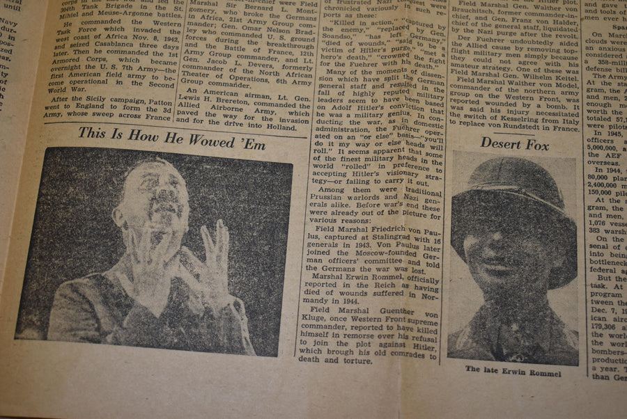 Journal Stars and Stripes du 8 mai 1945