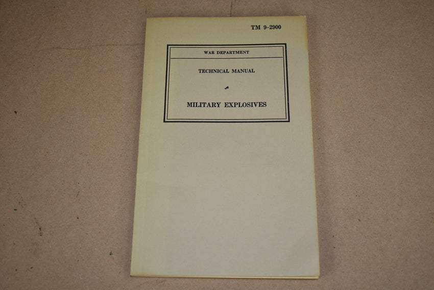 TM 9-2900 Military Explosives