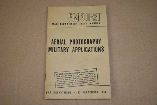 FM 30-21 Aerial Photography Military Applications