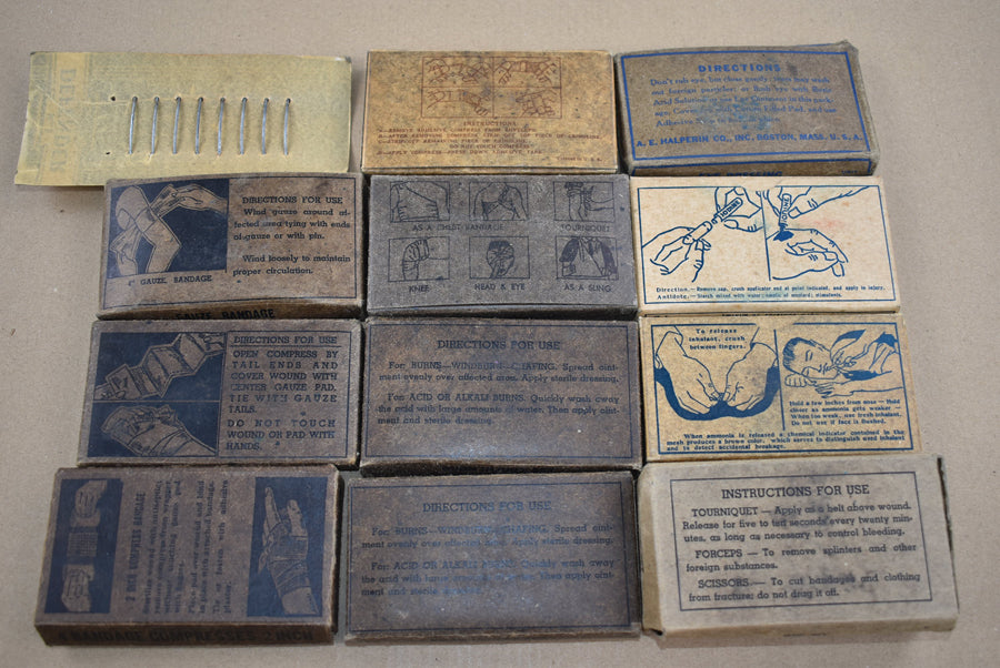 Boîte de premiers secours, 12 unités, pour véhicule, pleine