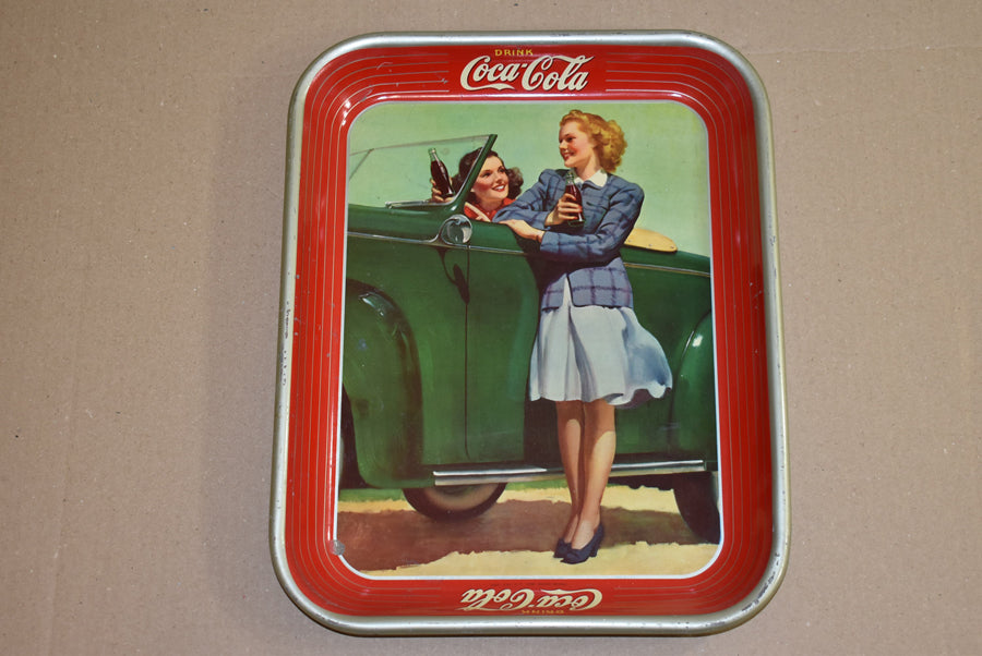 Plateau en acier Coca Cola