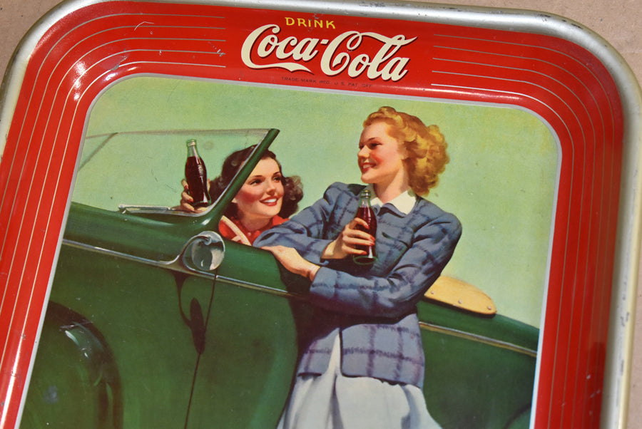 Plateau en acier Coca Cola